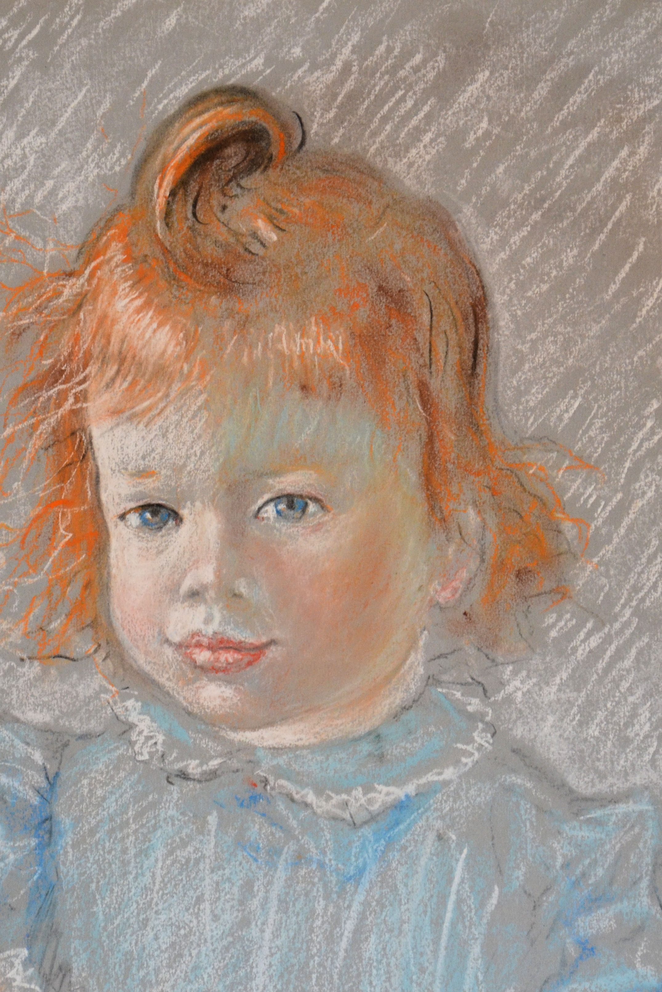 18. Ritratto di bambina anni 60 pastello su carta