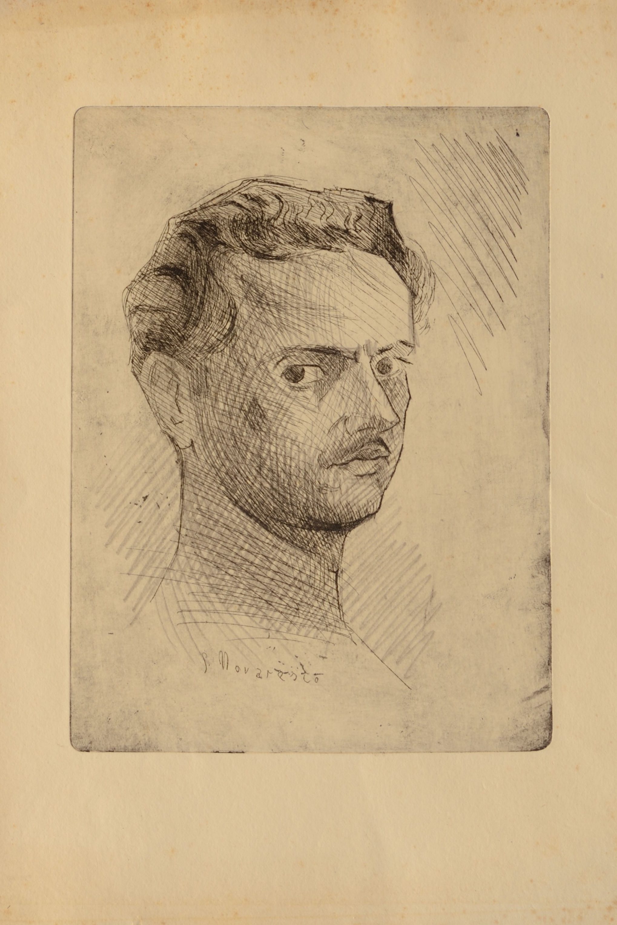 5. Ritratto 1950 camatita su carta