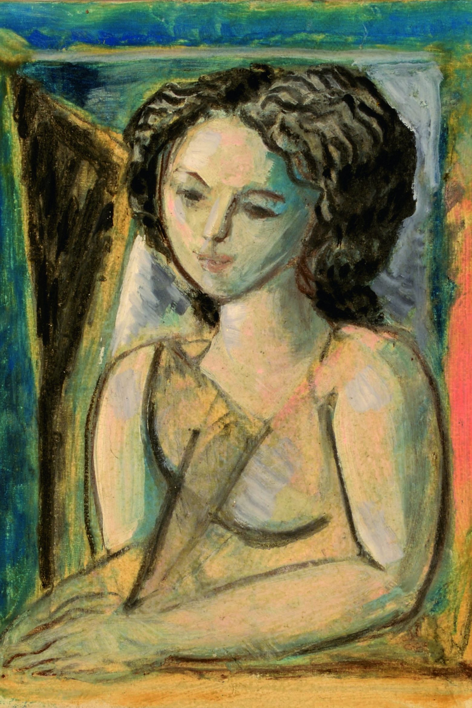 6 Figura 1960 circa olio su tela cm 50x40