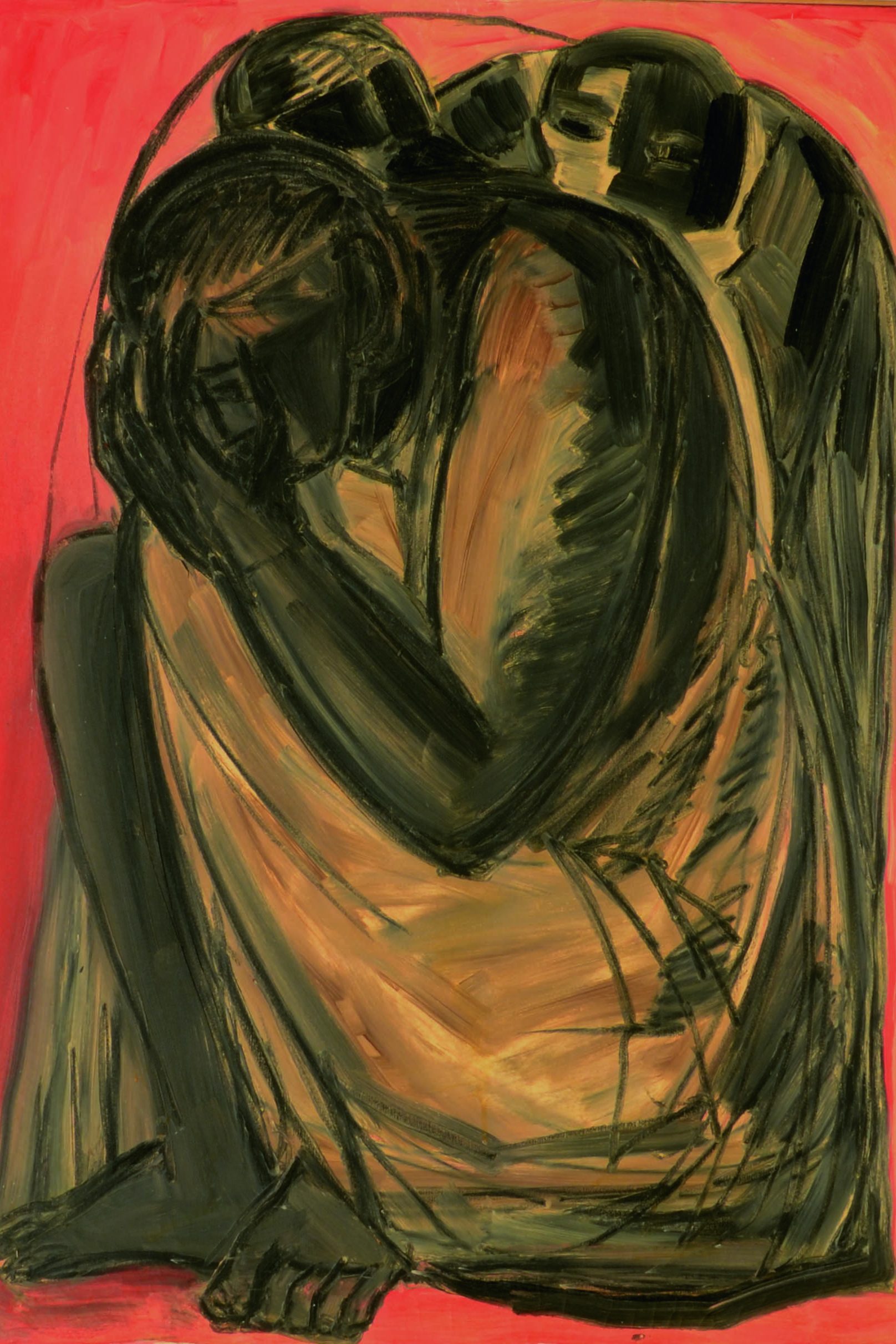 14 Figura anni 60 olio su tela cm 100 x 70