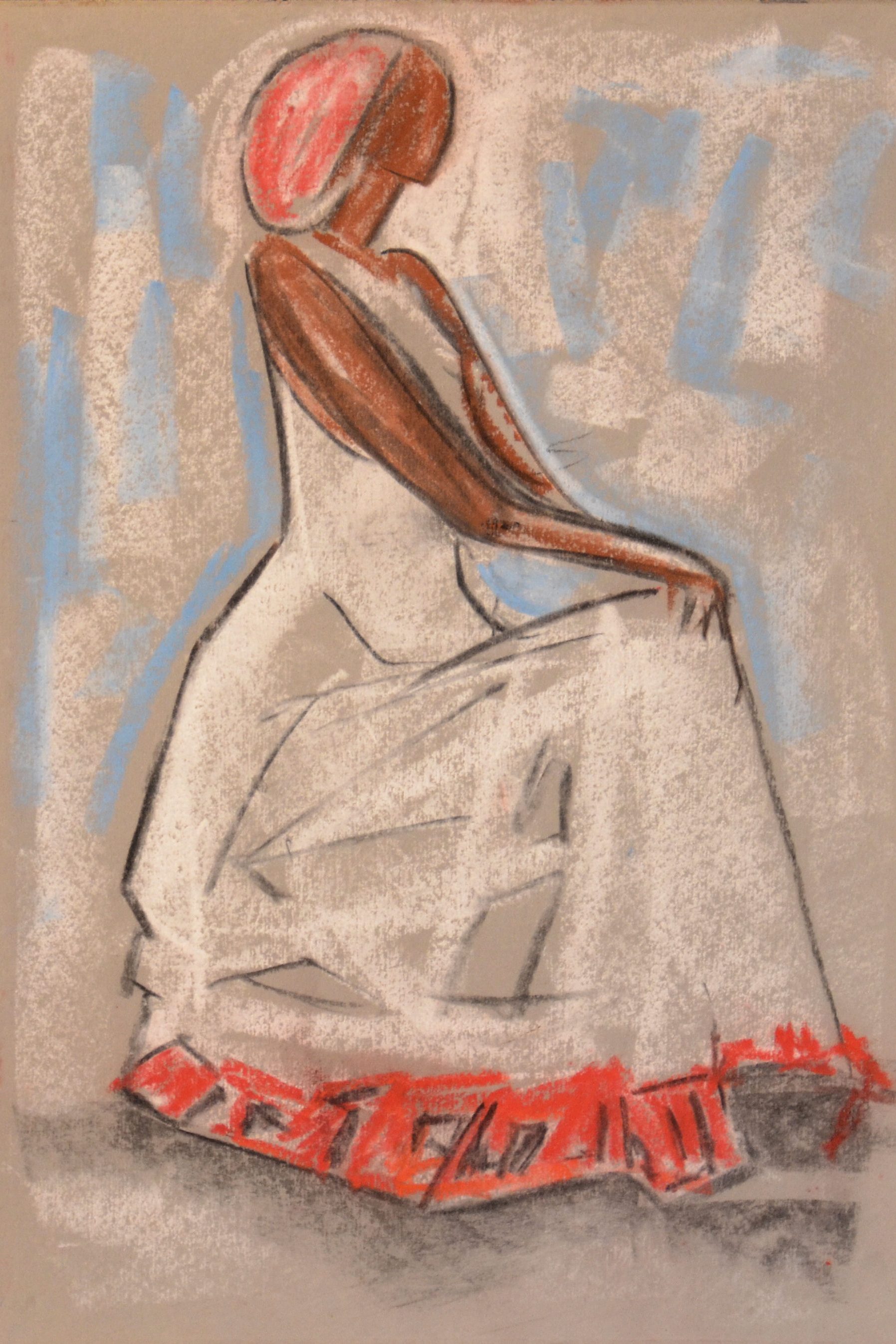 17 Somala 1963 ca gesso su cartoncino cm 50x 355