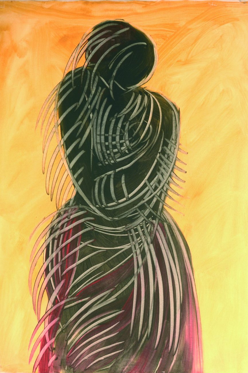 4Maternità 1980 ca olio su tela cm 100 x 70